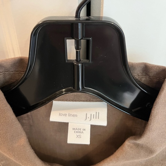 J.Jill brown linen blouse - Picture 3 of 3